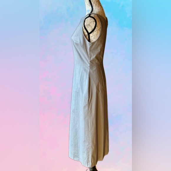 Express Cotton Blend Sleeveless Dress, A-Line, Cinched Bodice, Like New (8) - Picture 4 of 11